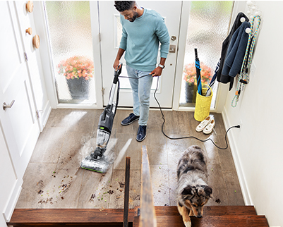 Aspira, lava e asciuga in un solo colpo