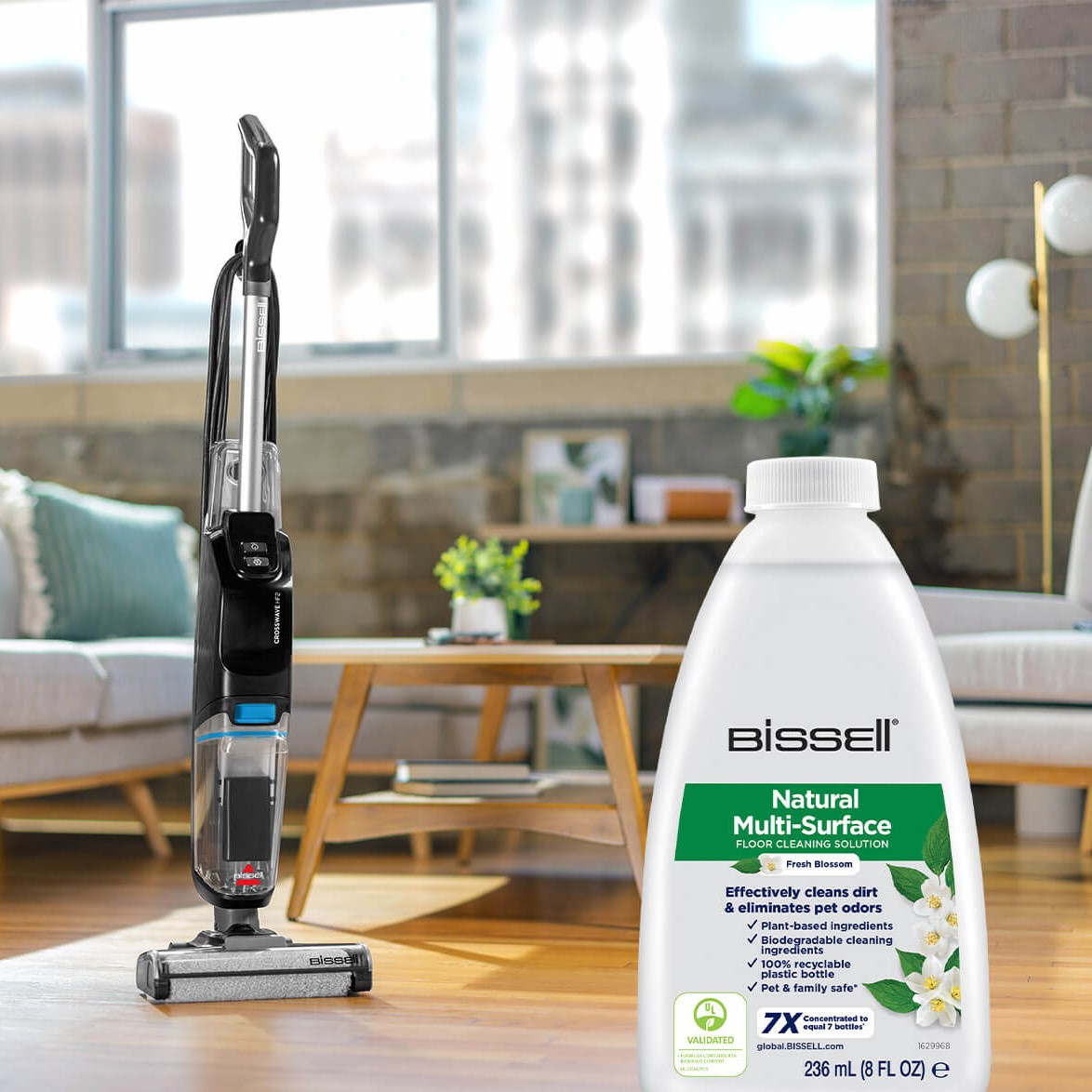 236 ml DI SOLUZIONE NATURALE MULTI-SUPERFICIE PER LA PULIZIA INCLUSA