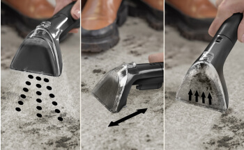 Elimina sporcizia, macchie e aloni